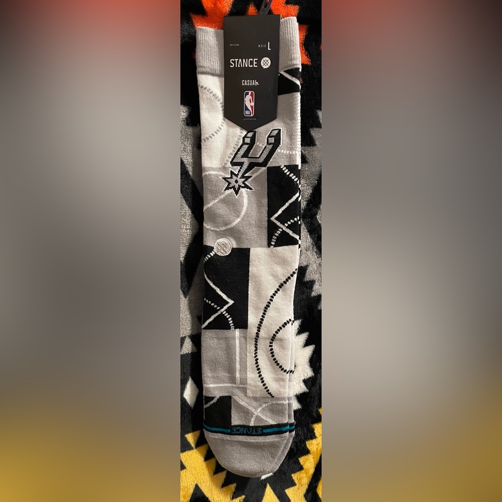 Stance Men's San Antonio Spurs Zone Crew Socks